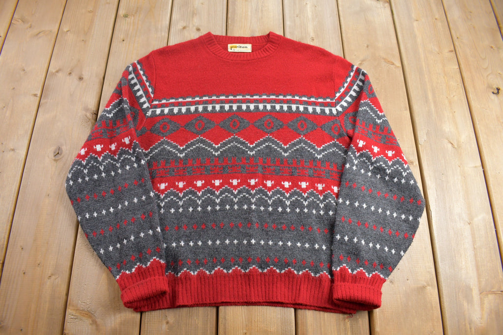 Vintage 1970s Knitted Puritan Sportswear Knit Sweater
