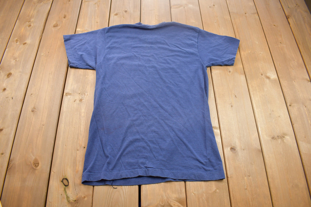 Vintage 1980s Blank Small Stains Pocket T Shirt