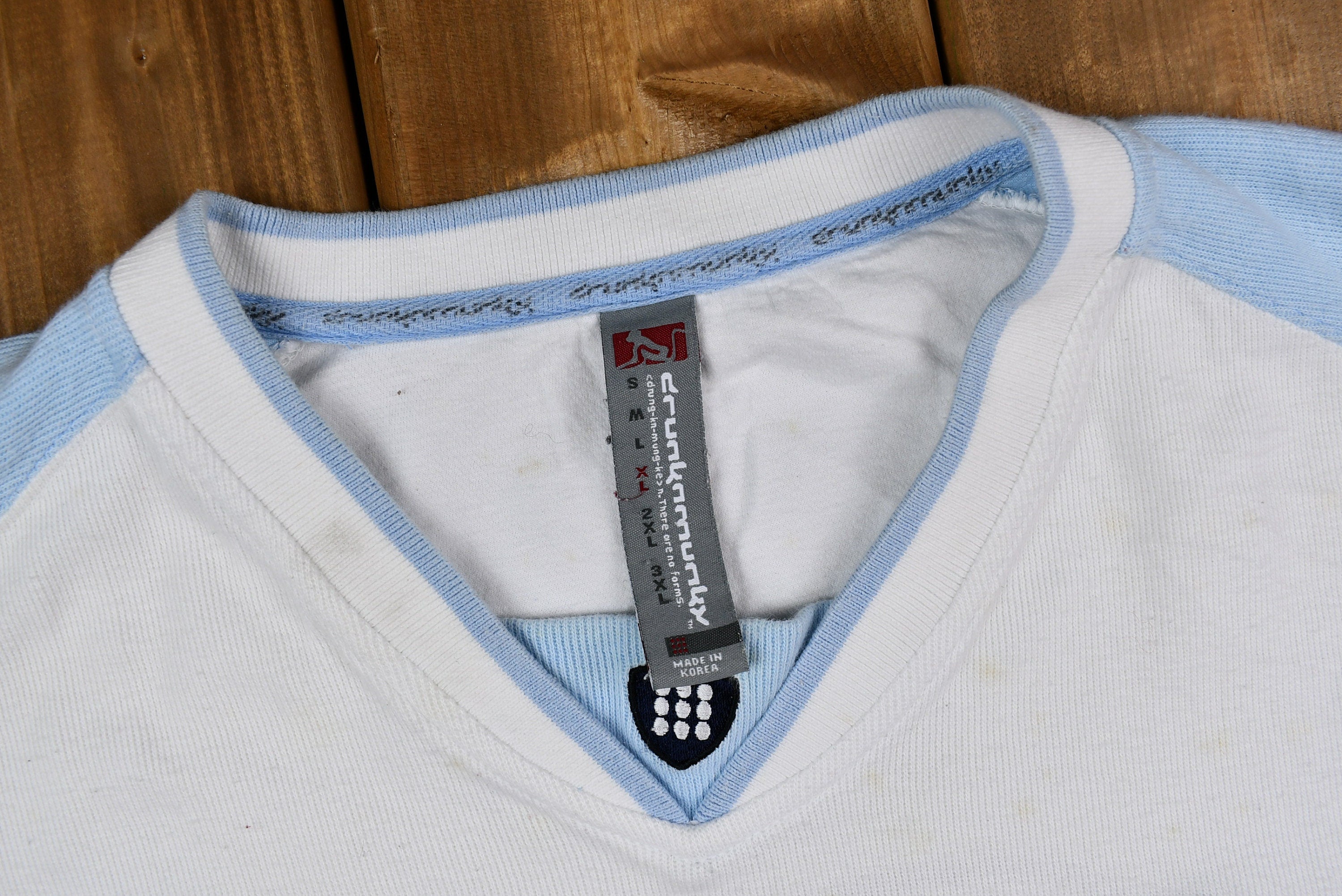 Vintage Y2K Drunk Munkey Jersey-Style T-Shirt
