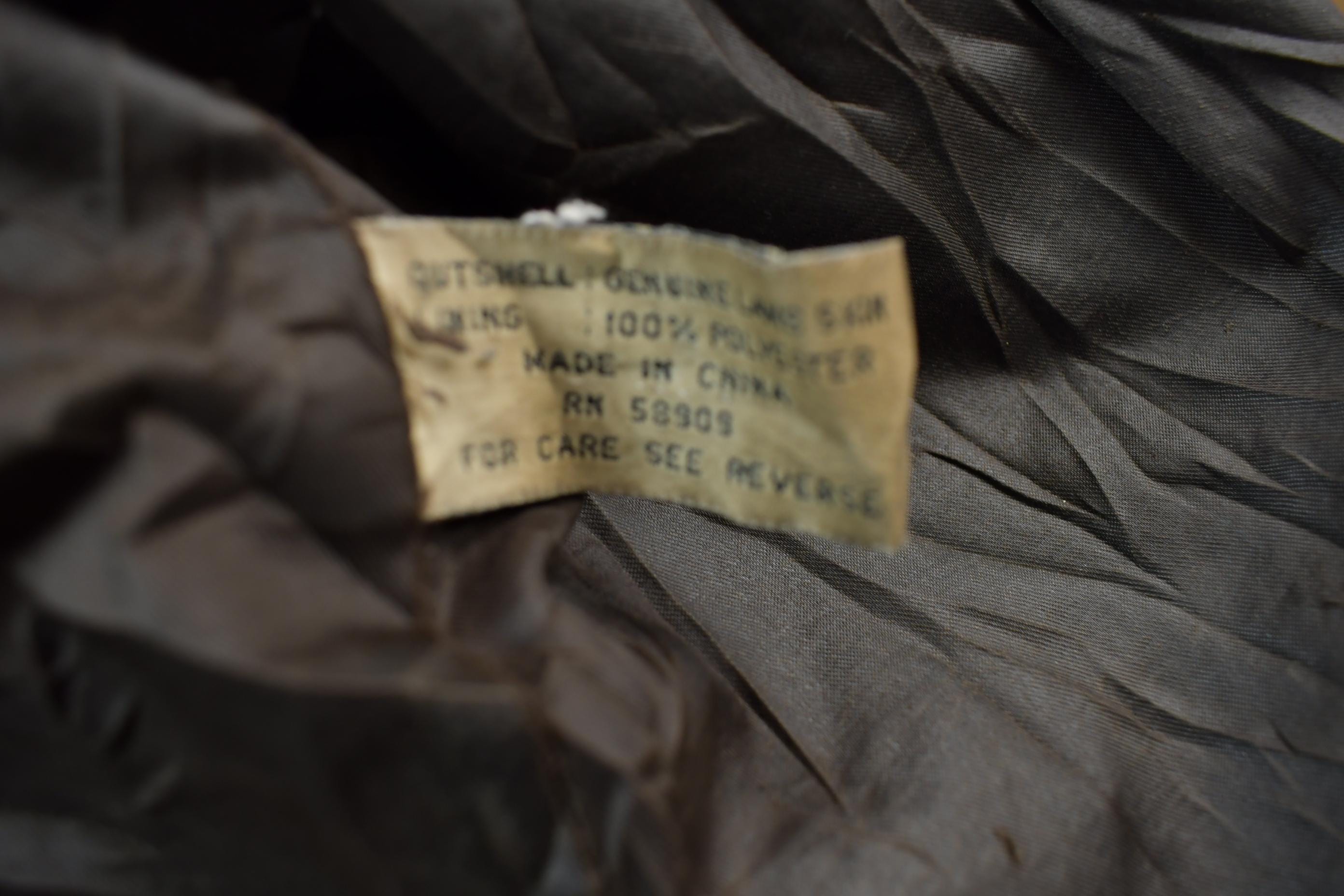 Vintage 1990s Leather Zip Up Lamb Skin Jacket