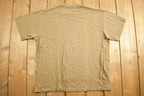 Vintage 1990s Blank Green Brown Crew Neck Undershirt Tshirt
