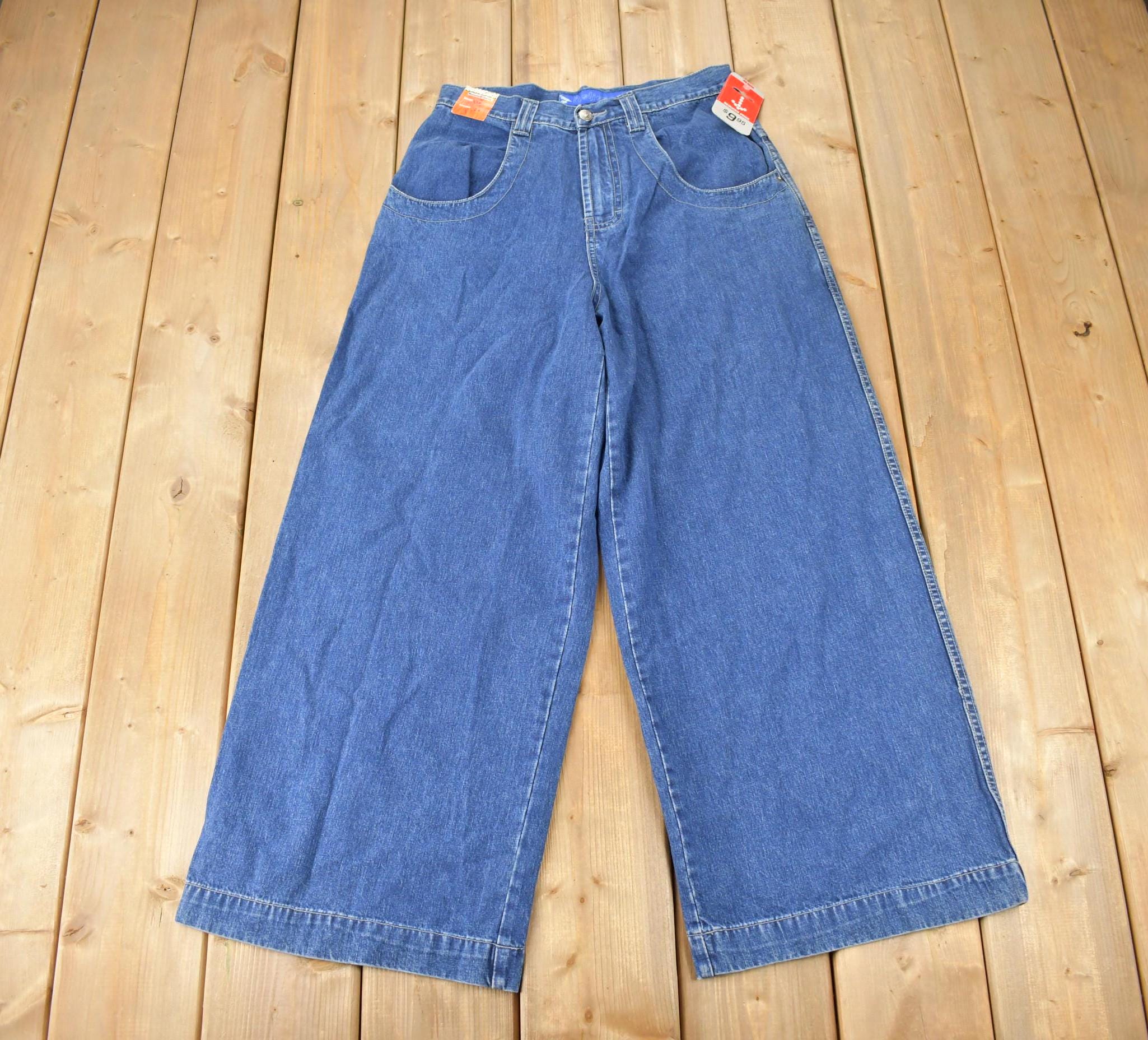 Vintage 1990s Deadstock Massive Wide Leg FUEL Jeans Size 30 x 28