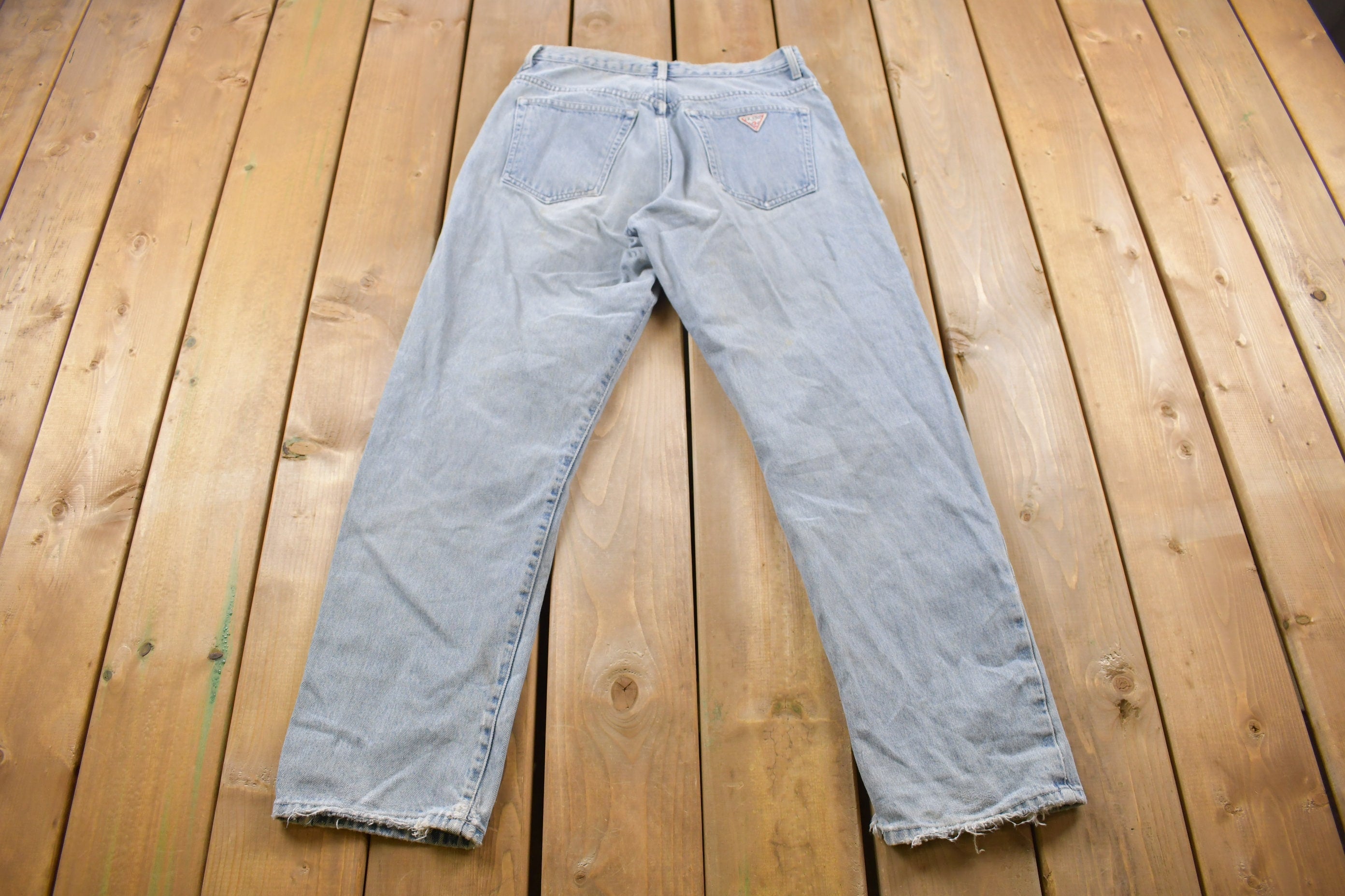 Vintage 1990's Guess USA Light Wash Blue Jeans 29 x 29