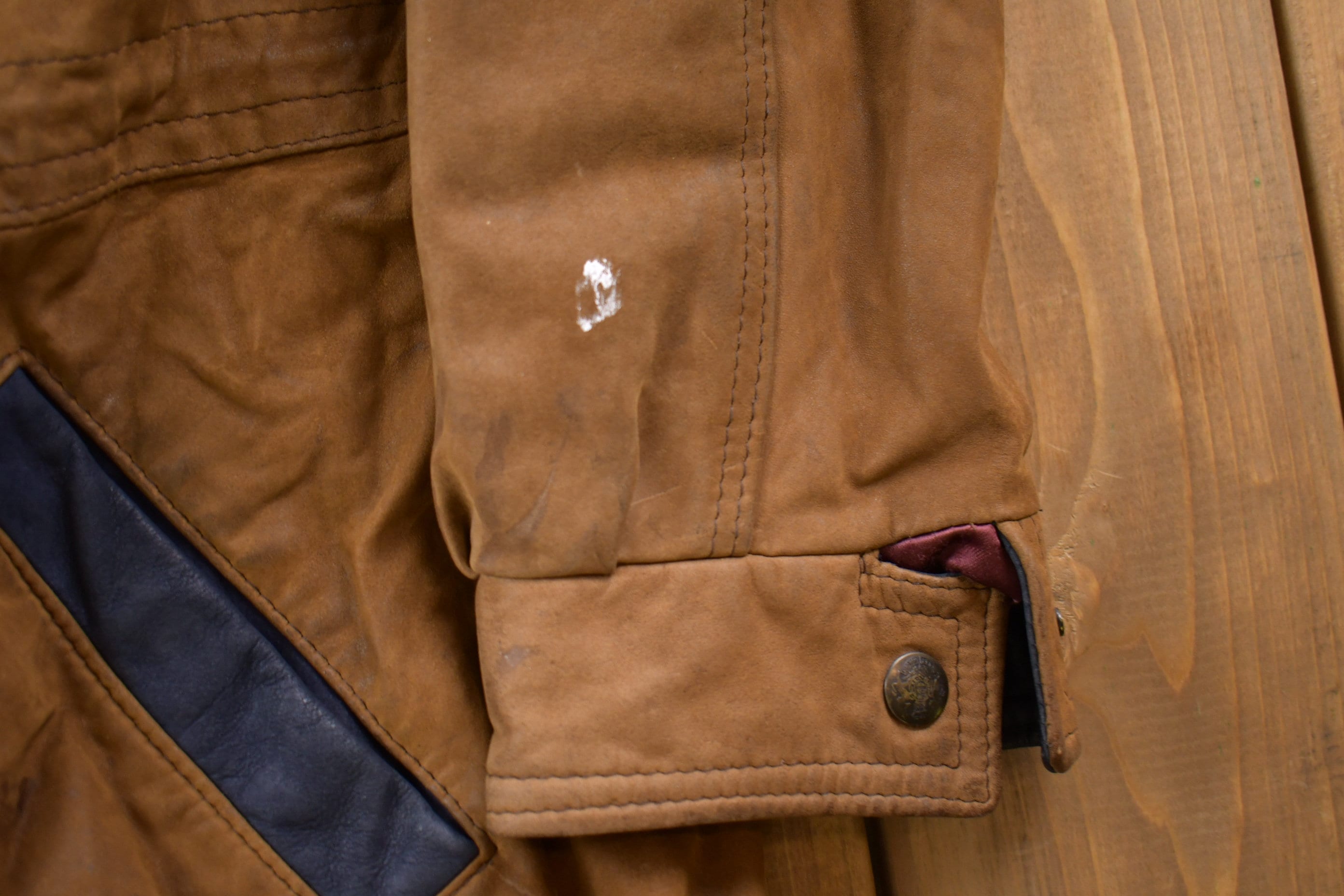 Vintage 1980s Be Village Du Cuir Leather Jacket