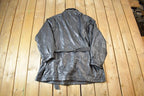 Vintage 1990s Pelle Studio Leather Waist Coat - 3X