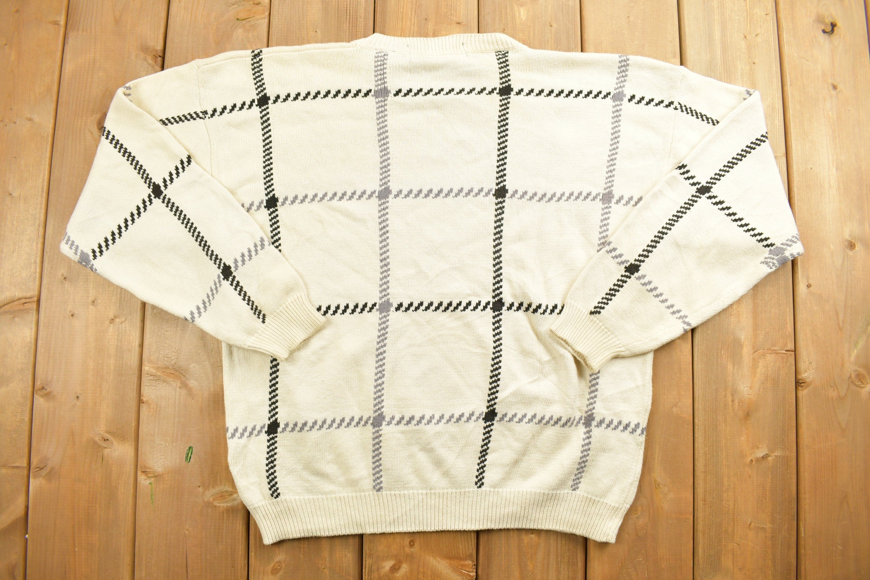 Vintage 1990s Henry Grethel Studio Knitted Crewneck Sweater