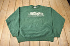 Vintage 1990s International Wolf Center Ely Minnesota USA Crewneck Made In USA