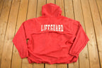 Vintage 1990s Lifeguard Quarter Zip Windbreaker