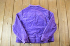 Vintage 1990s Purple Denim Button Up Shirt Jacket