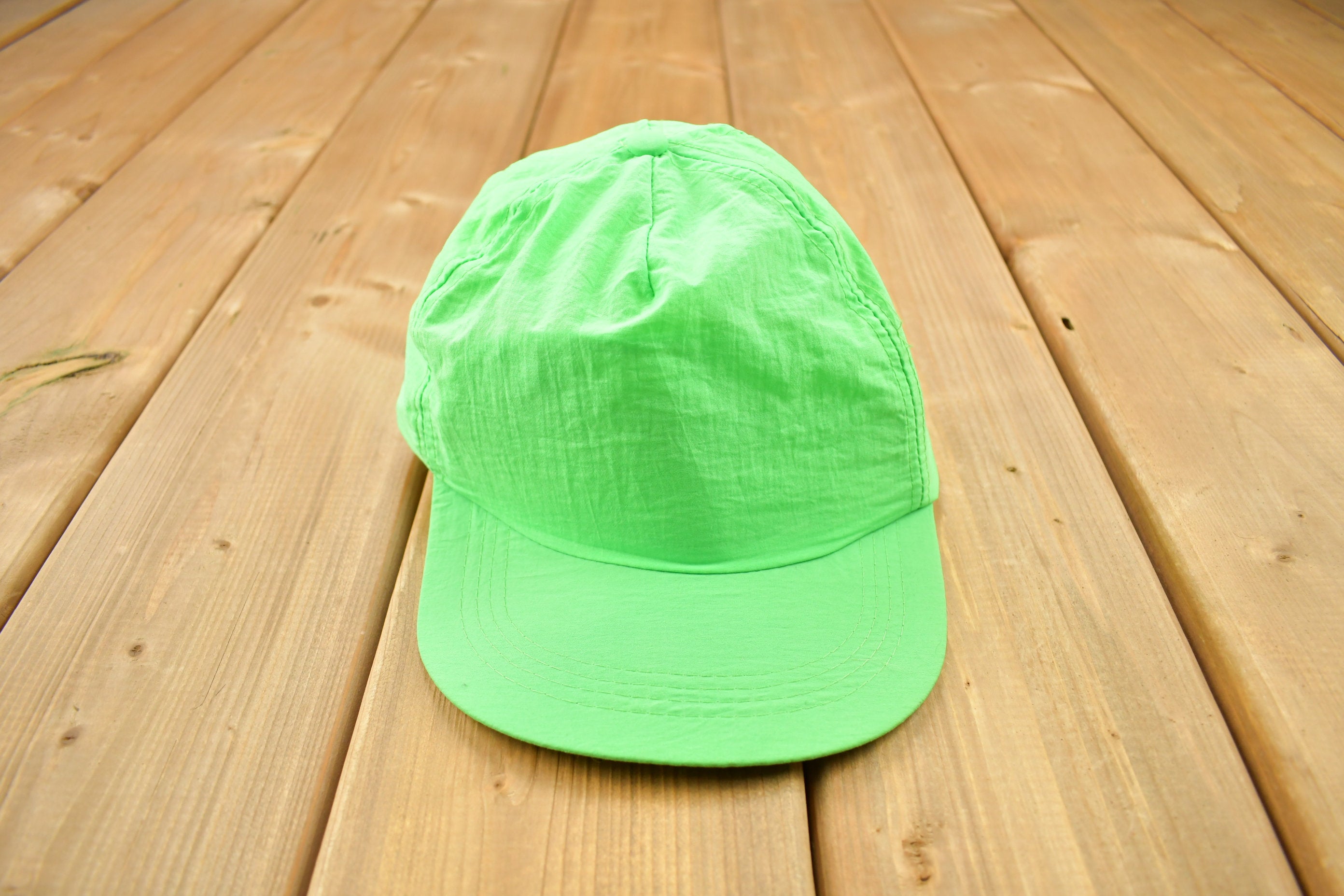 Vintage 1980s Lime Green Snap Back Hat