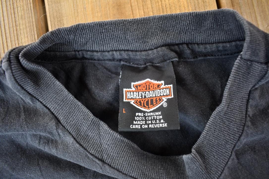 Vintage 1990s Harley's-R-U.S. Harley Davidson Lewiston Maine T-Shirt