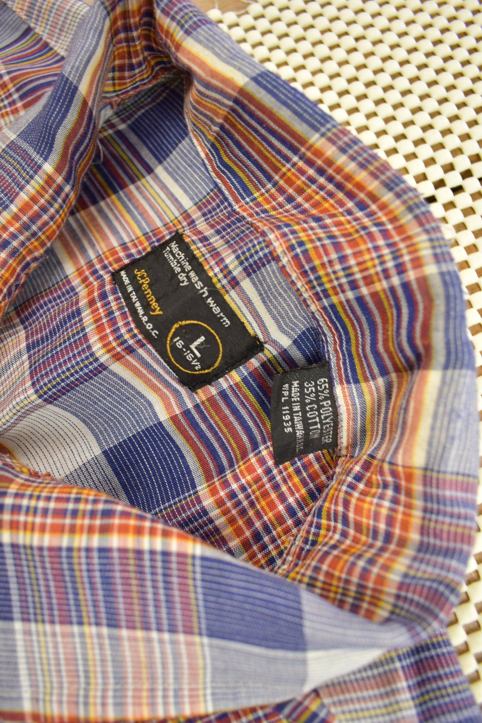 Vintage 1980s Town Craft JC Penney Flannel Button Up Shirt