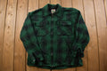 Vintage 1980s World Culture Plaid Wool Shacket