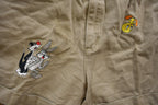 Vintage 1990s Looney Tunes Tweety Bird Beige Shorts Size 28