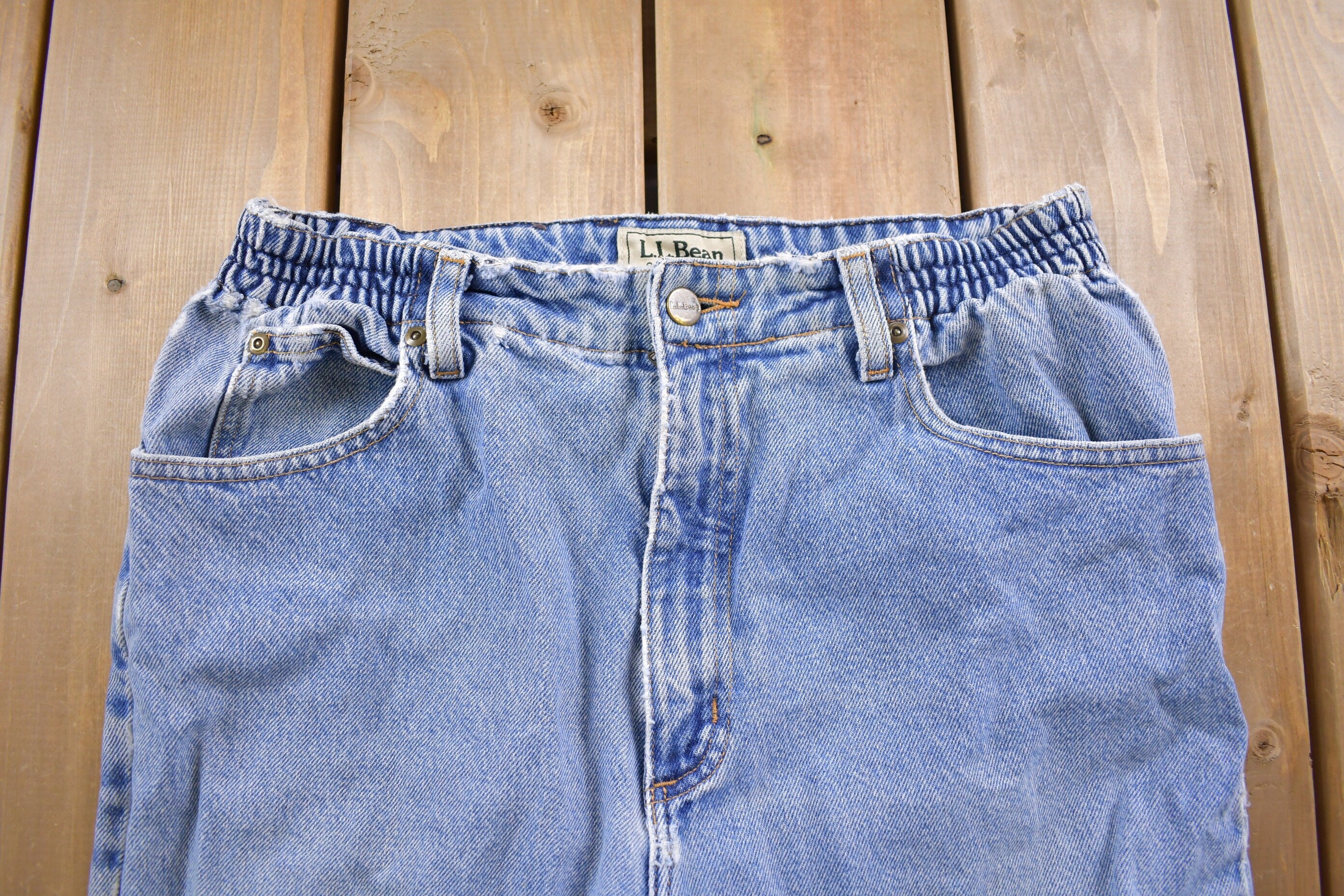 Vintage 1990's L.L Bean Comfort Waist Blue Jeans 28 x 28