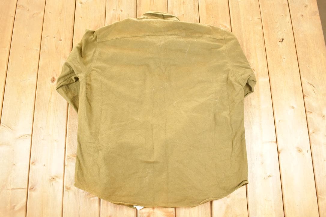 Vintage 1990s Woolrich Brushed Cotton Button Up Shirt Mens XL