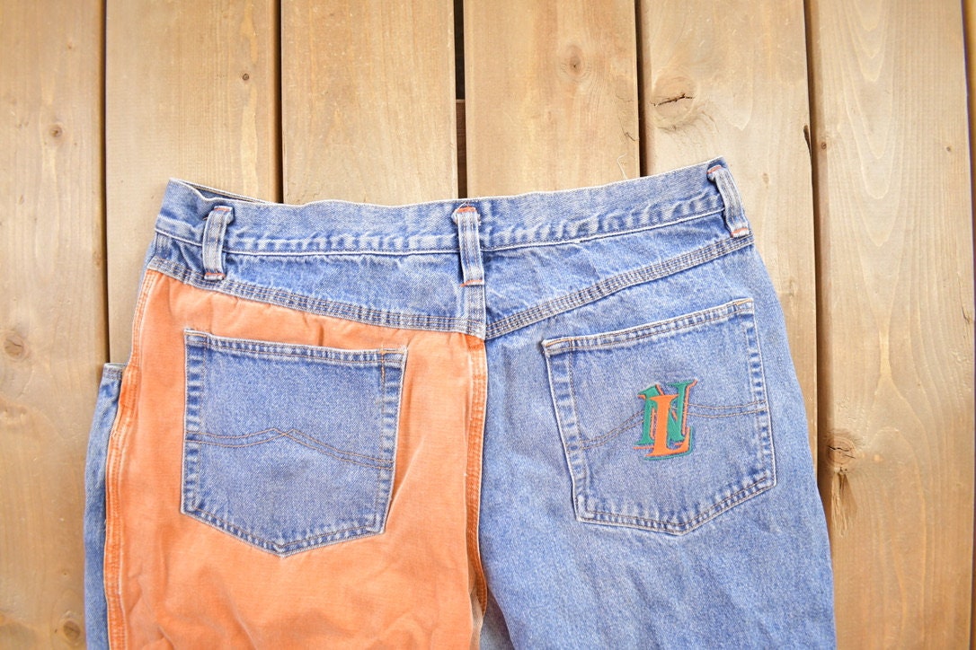 Vintage 1980s Never Legal Denim Jeans Size 38x32