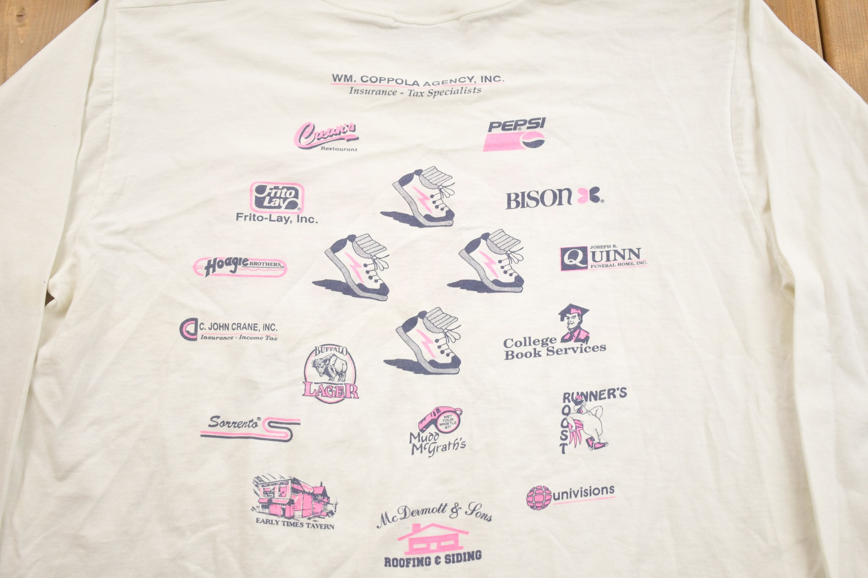 Vintage 1990s 4th Annual Trocaire College 5K Race Crewneck Long Sleeve Shirt