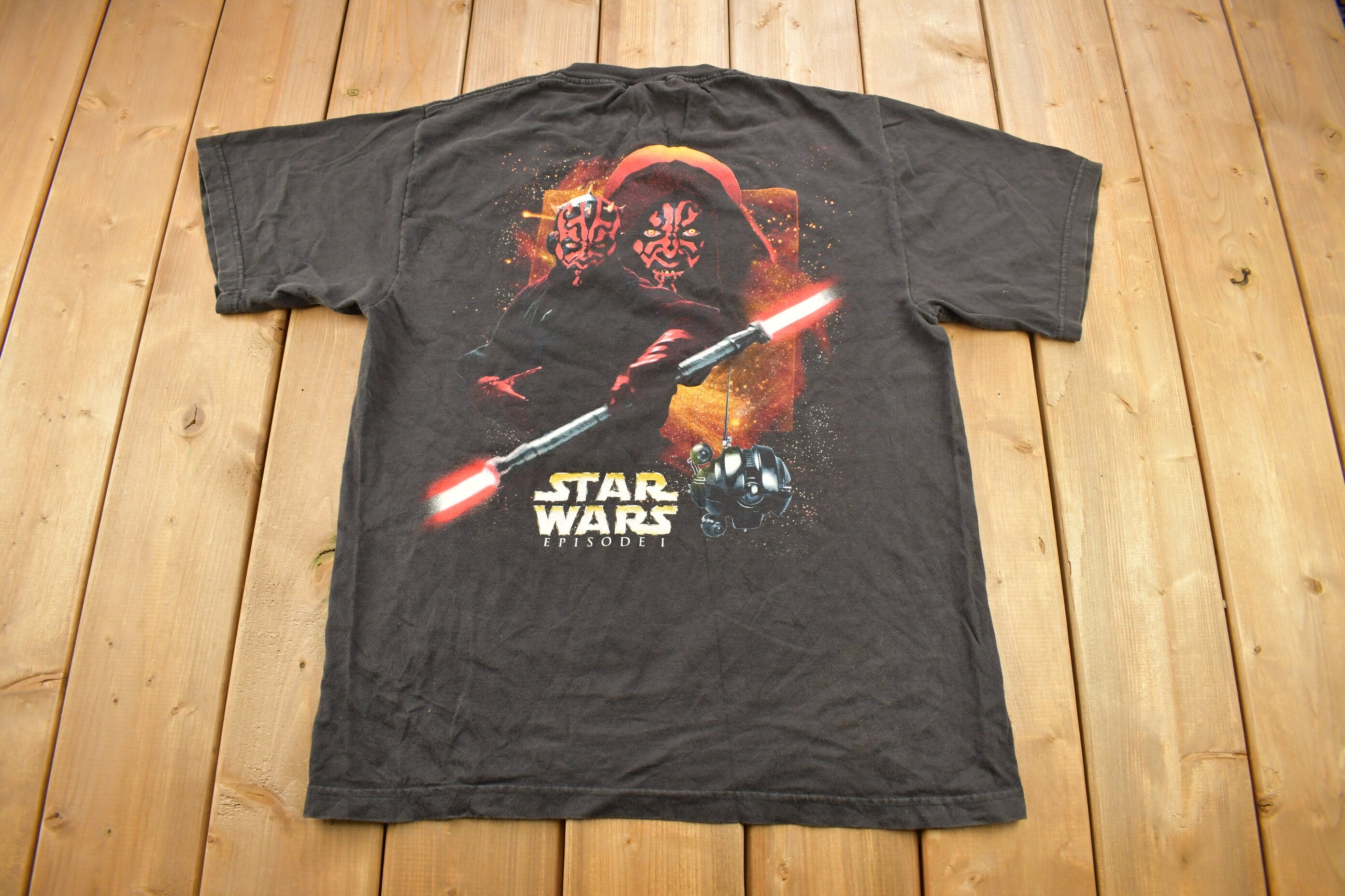 Vintage 1990s Darth Maul Star Wars Episode 1 Promo T-Shirt