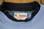 Vintage 1990s Morning Sun Bird Theme Double Collar Crew Neck