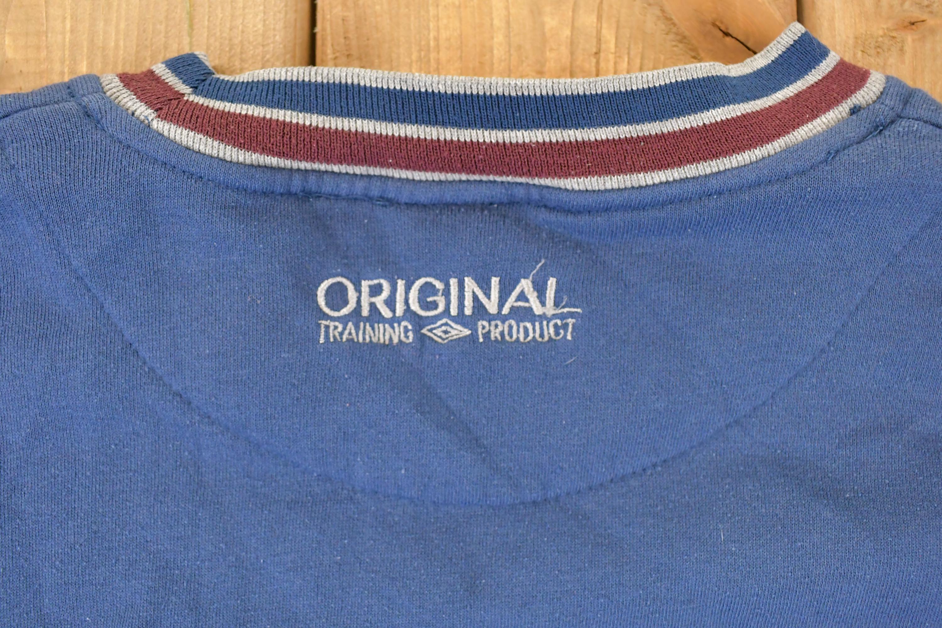 Vintage 1990s Umbro Training Product Embroidered Crewneck Sweatshirt Mens M