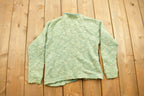 Vintage 1990s Jantzen 100% Wool Knit Zip Up Sweater