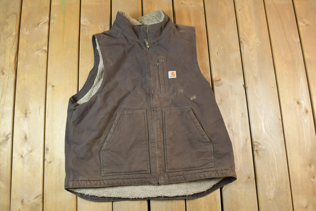 Vintage Y2K Distressed Carhartt Jacket Vest
