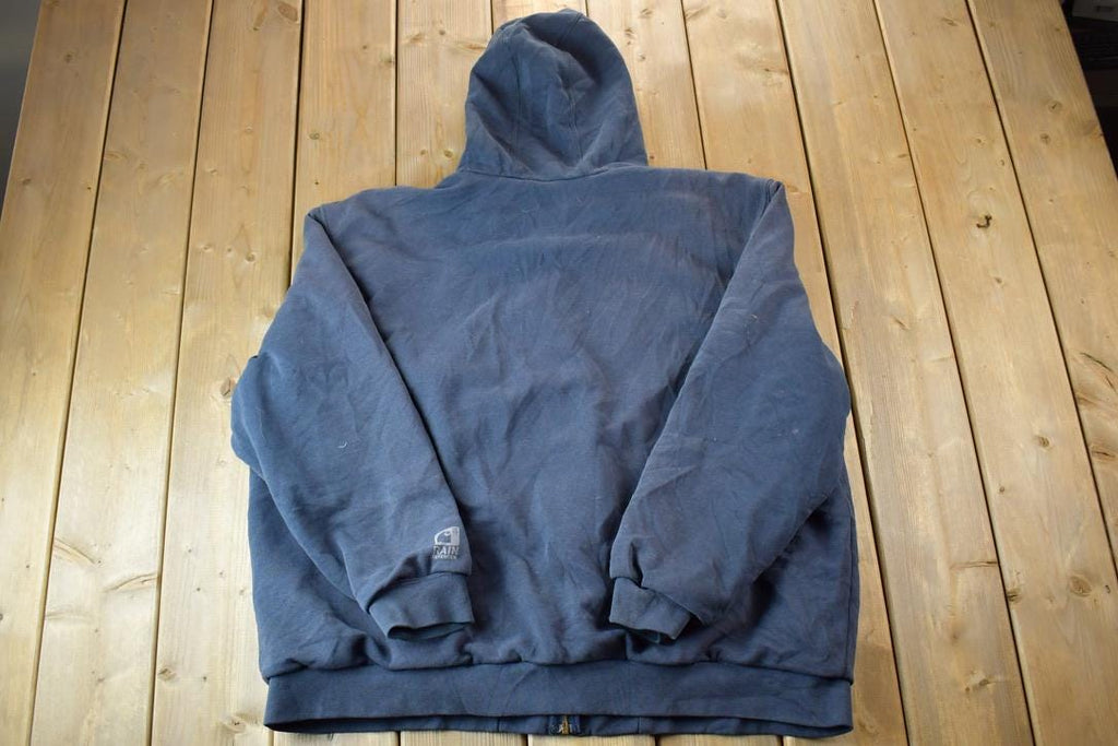 Vintage Distressed Carhartt Rain Defender Full Zip Lined Hoodie Sweatshirt