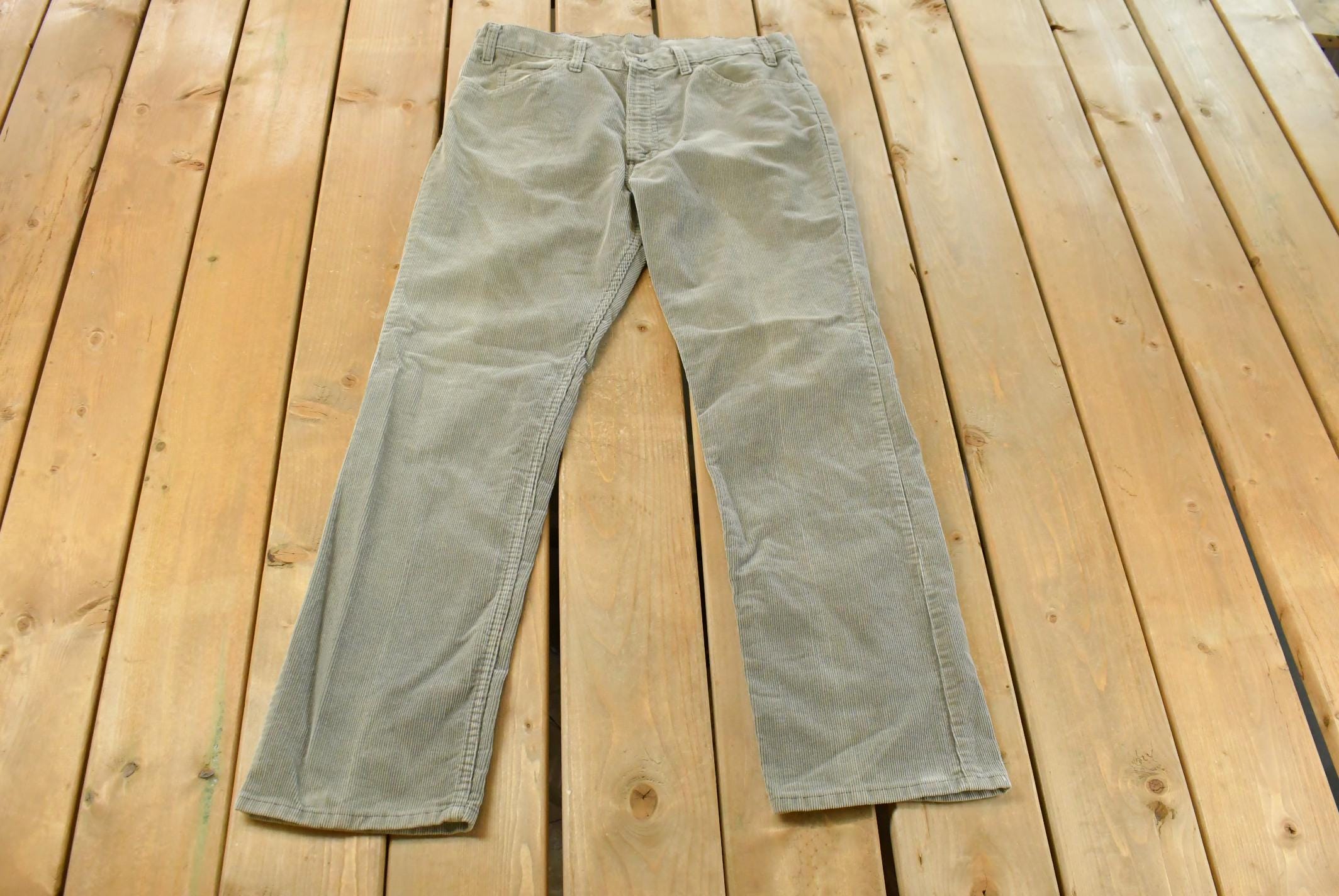 Vintage 1970s Levi's Bell Bottom Corduroy Flare Pants Men's 34 x 32