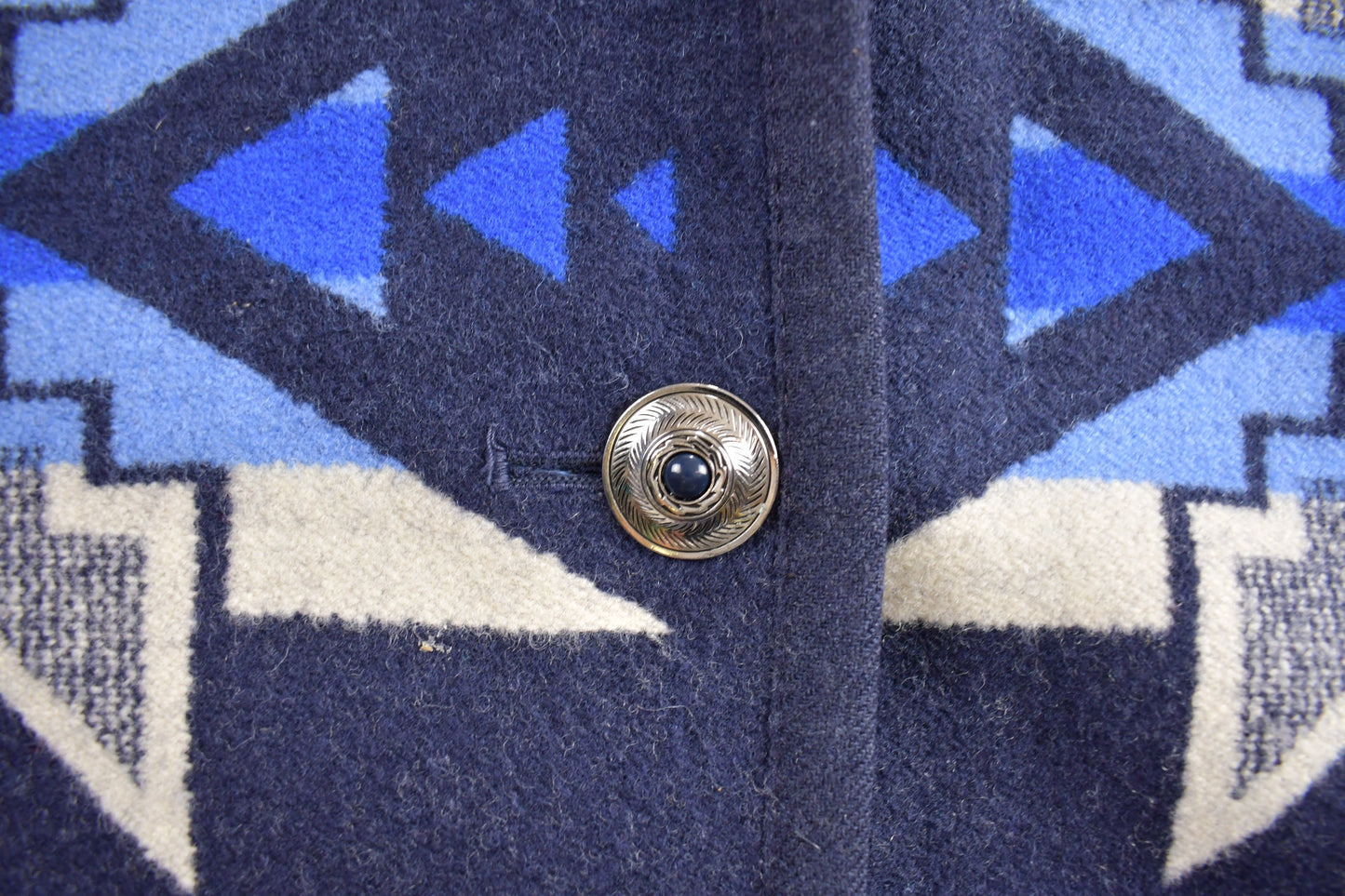 Vintage 1980s Knockabouts By Pendleton Aztec Pattern Jacket / 100% Wool / Western Jacket / Streetwear / Made In USA / Size Small