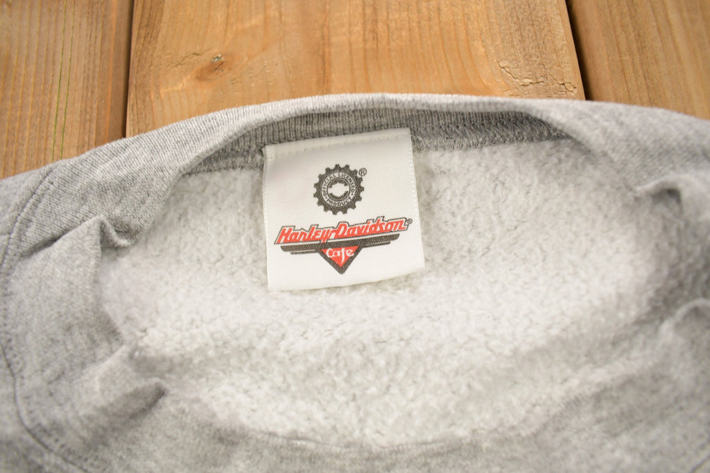 Vintage 1990s Harley Davidson Cafe New York Crewneck Sweatshirt