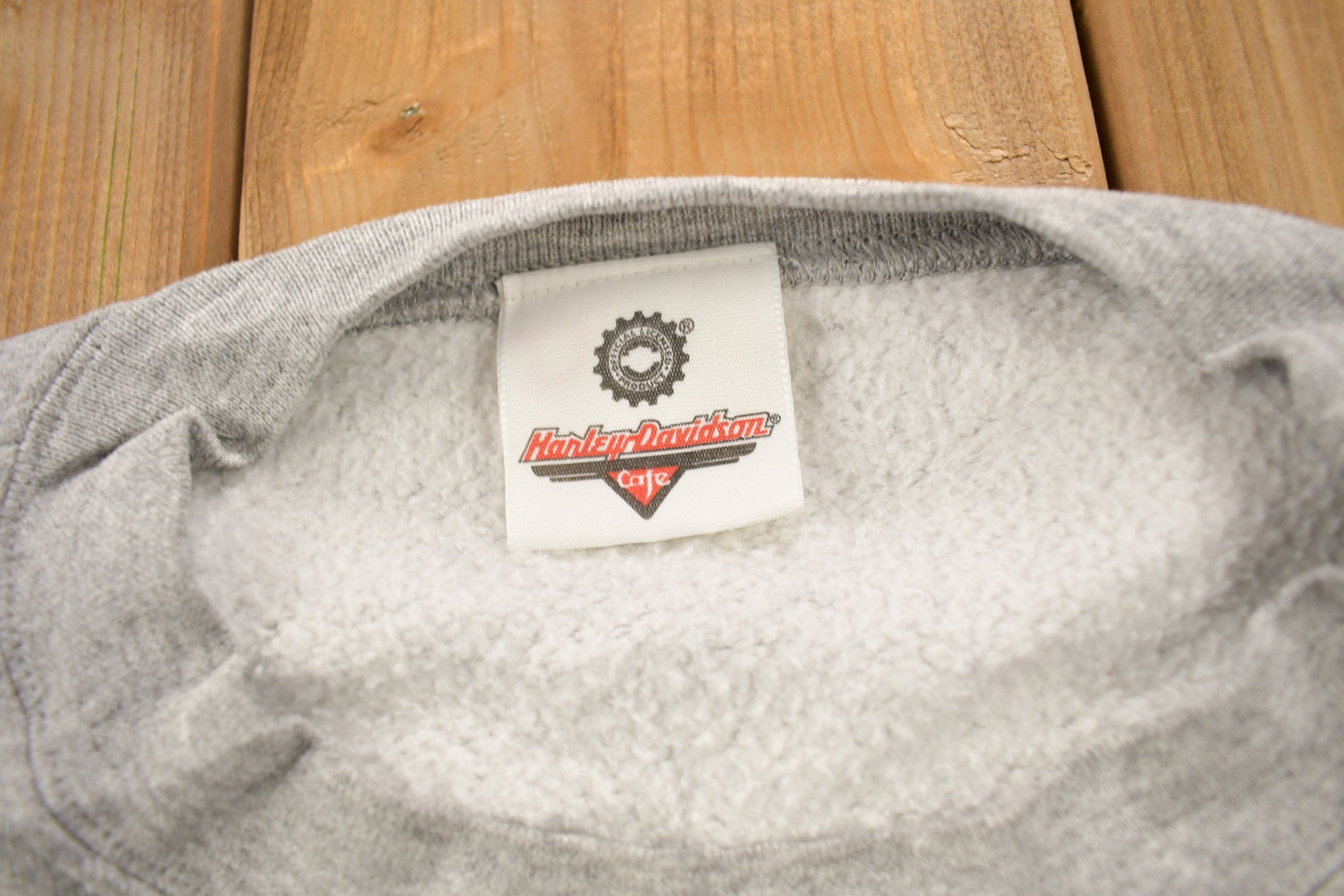 Vintage 1990s Harley Davidson Cafe New York Crewneck Sweatshirt