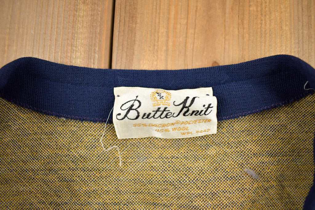 Vintage 1960s Butter Knit Women's Blouse Vest Shirt  Button Up  True Vintage  Plaid Vest  Wool Blend