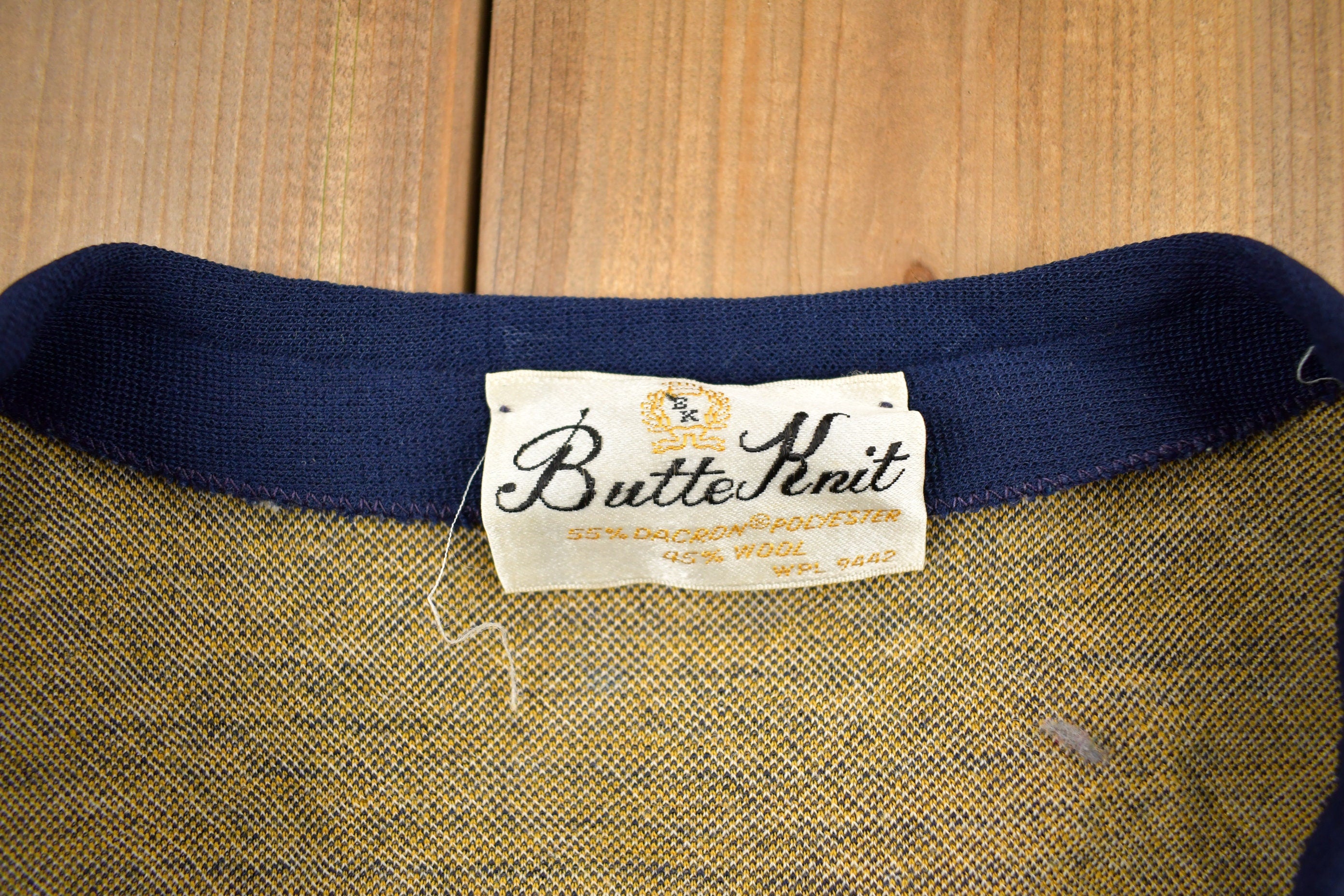 Vintage 1960s Butter Knit Women's Blouse Vest Shirt  Button Up  True Vintage  Plaid Vest  Wool Blend