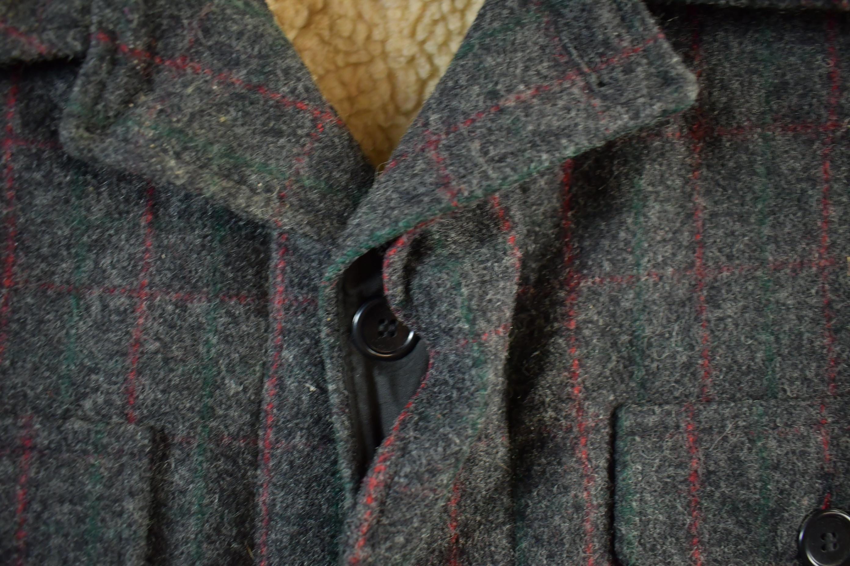 Vintage 1970s Bemidji Woolen Mills Sherpa Lined Wool Jacket Men's XL