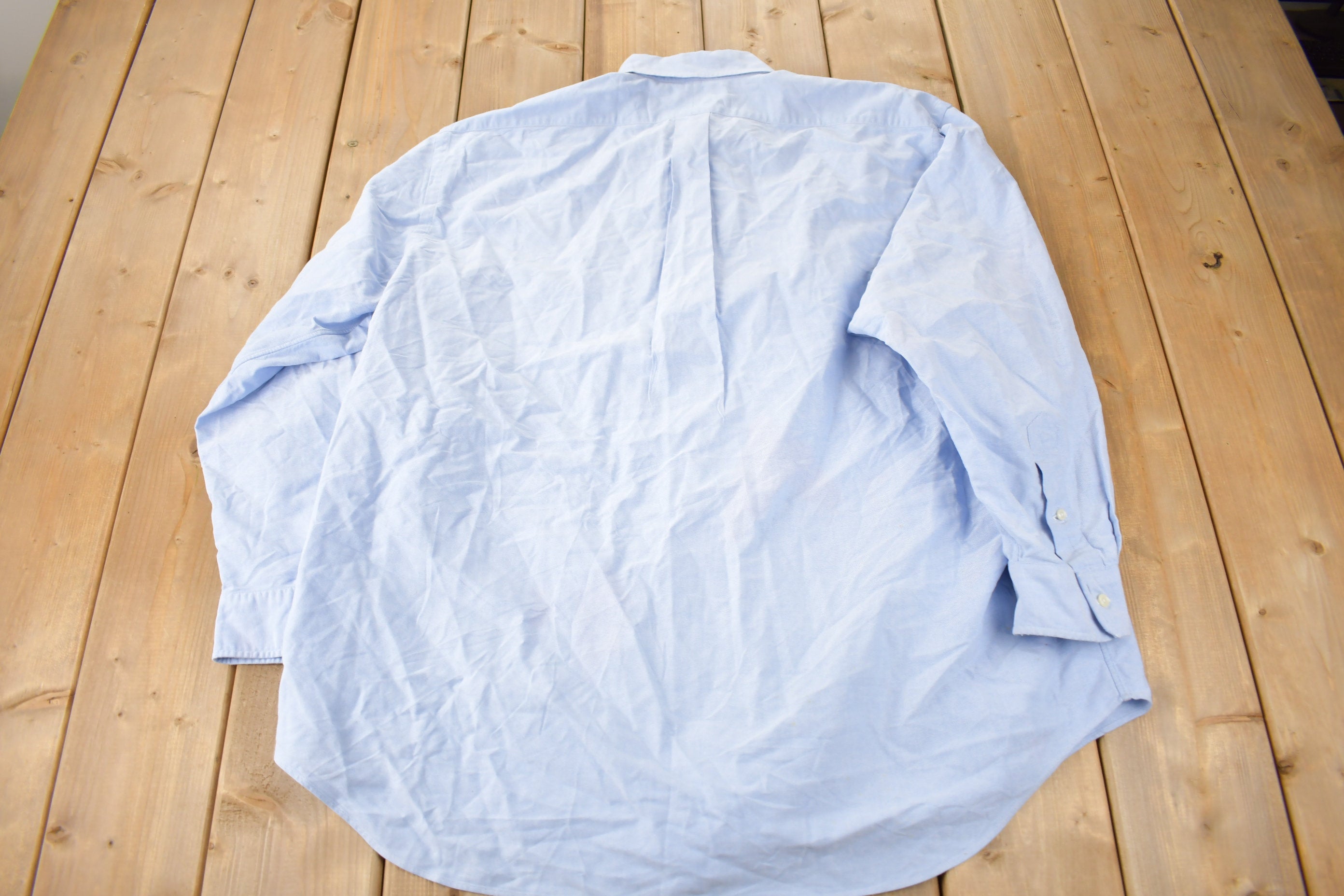 Vintage 1990s Ralph Lauren Button Up Classic Oxford Dress Shirt
