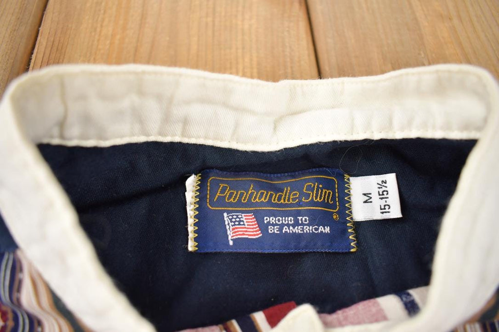 Vintage 1980s Panhandle Slim Blank Button Up Shirt Made In USA