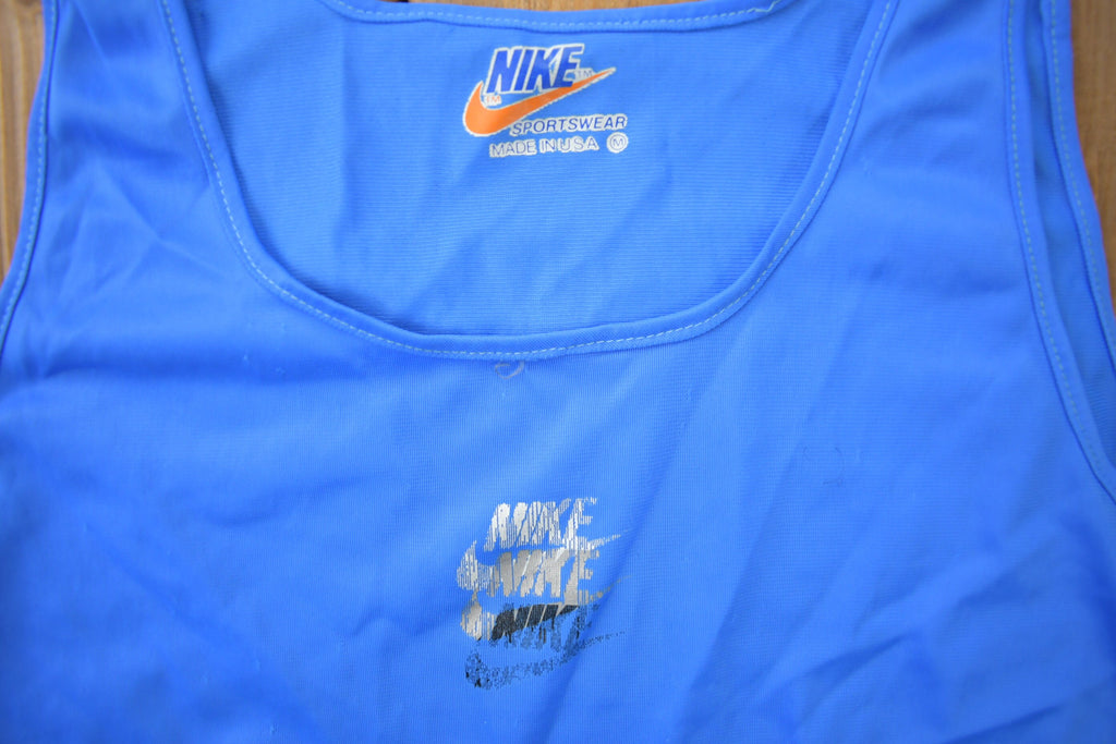 Vintage 1970s Nike Mesh Running Tank Top Shirt