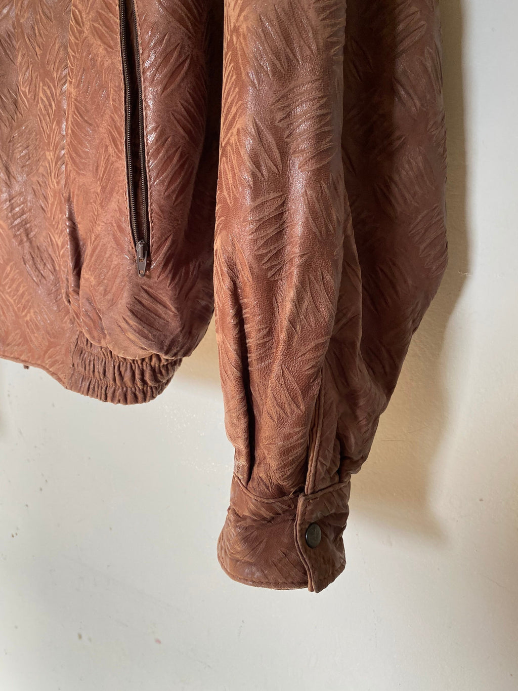 Vintage 1990s Leather Bomber Jacket