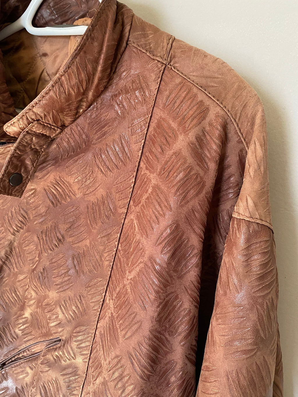 Vintage 1990s Leather Bomber Jacket