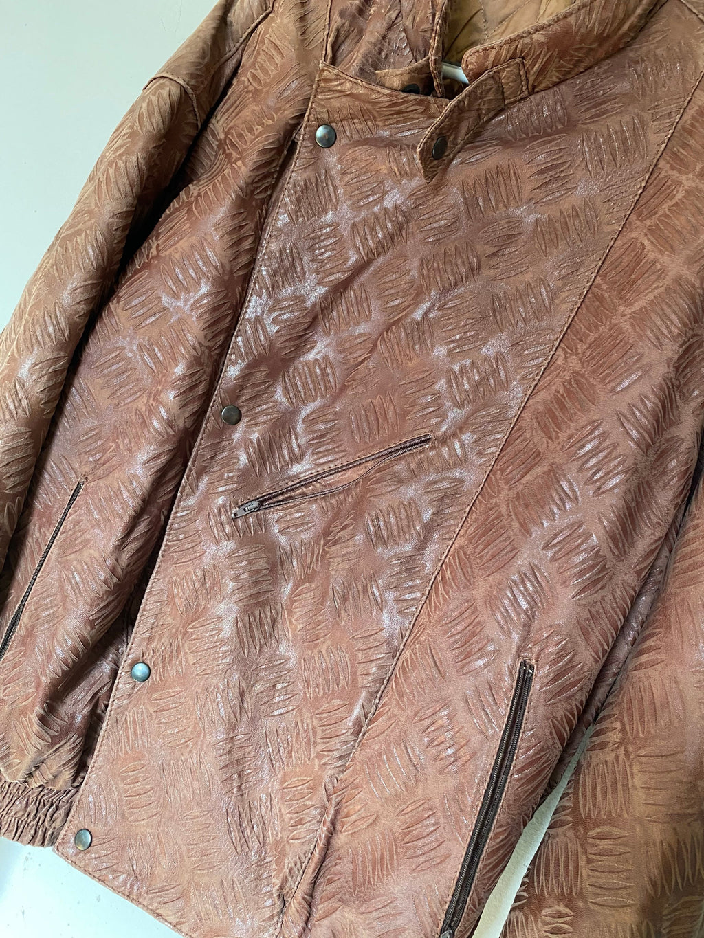 Vintage 1990s Leather Bomber Jacket