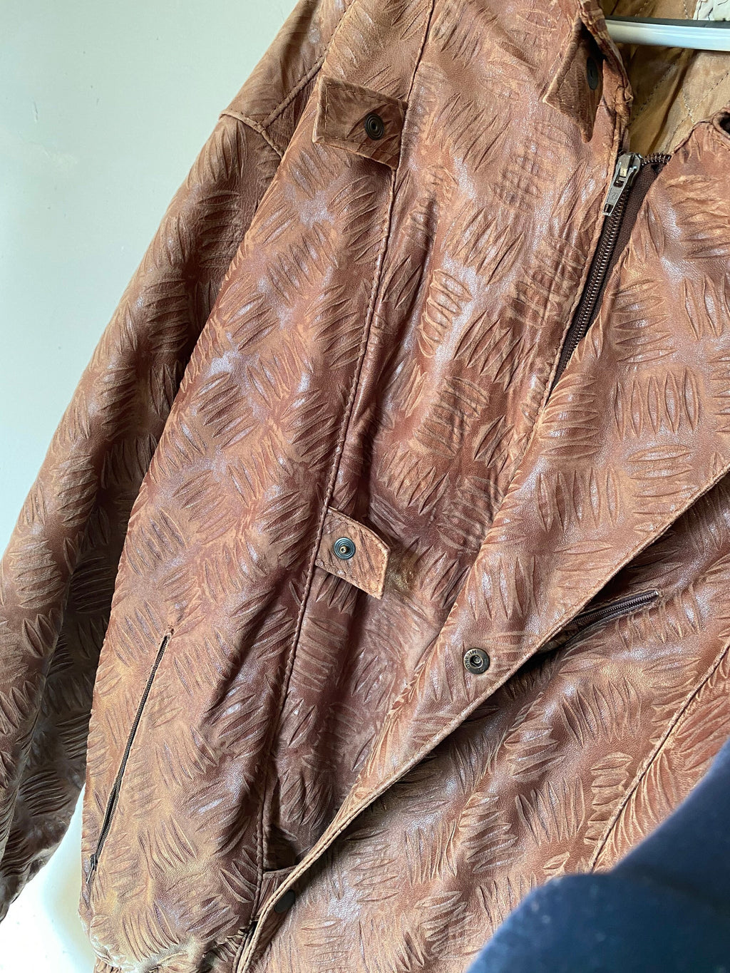 Vintage 1990s Leather Bomber Jacket