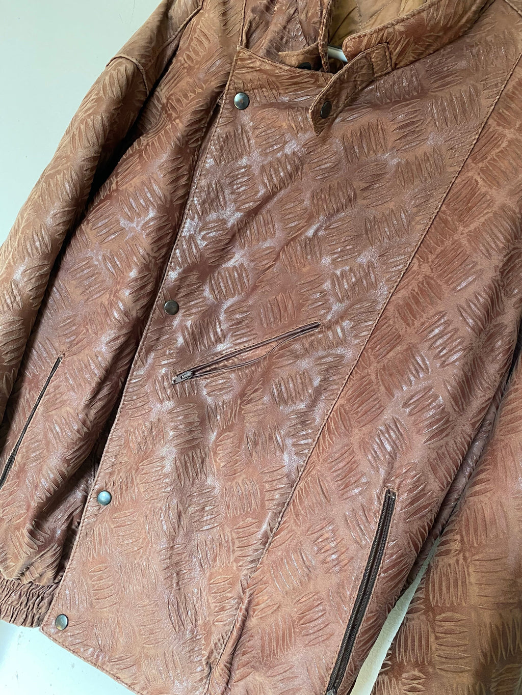 Vintage 1990s Leather Bomber Jacket