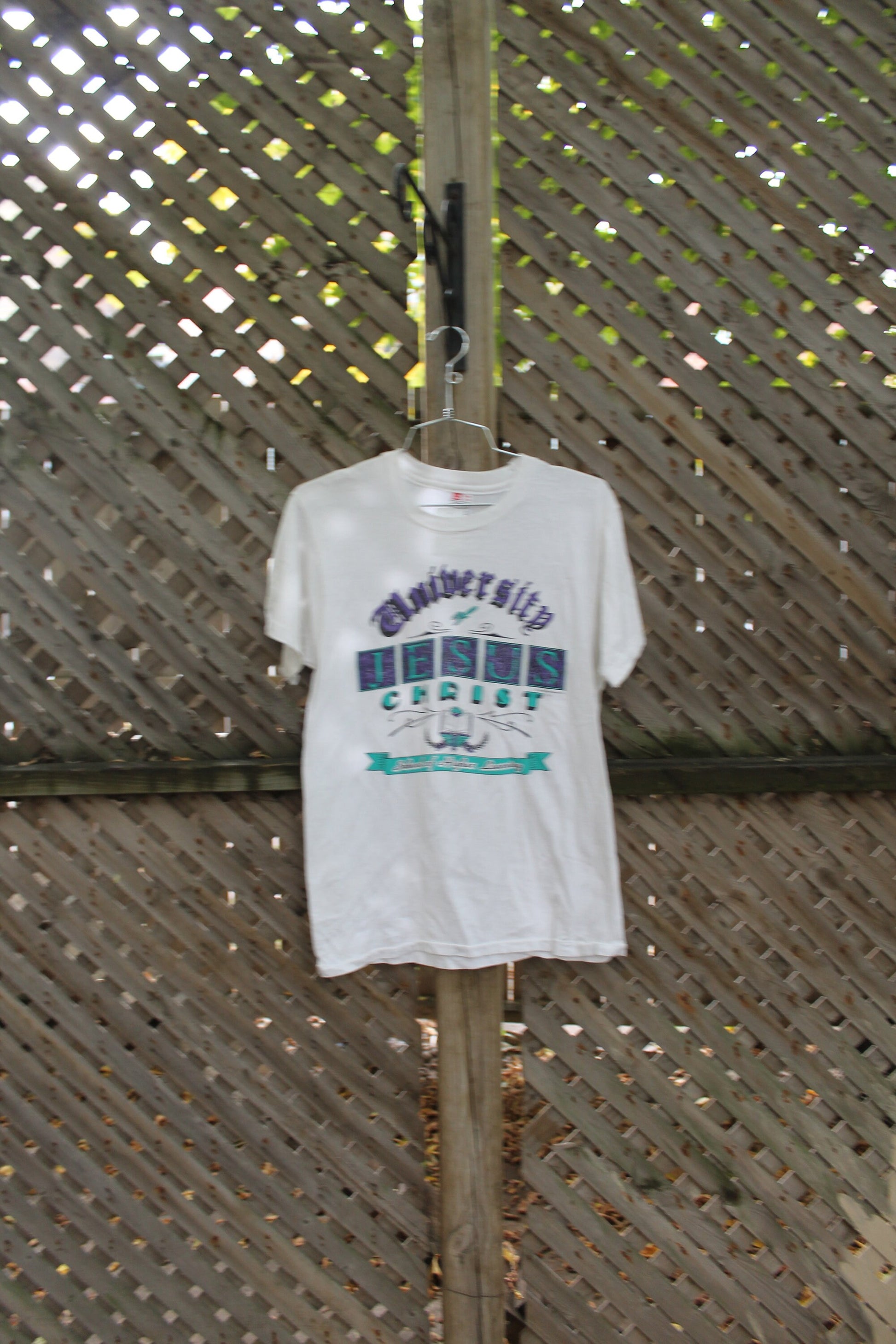 Vintage 1980s University Of Jesus Christ Graphic T-Shirt