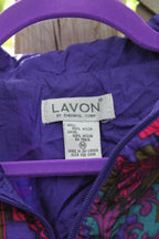 Vintage 1990s Lavon All Over Print Windbreaker