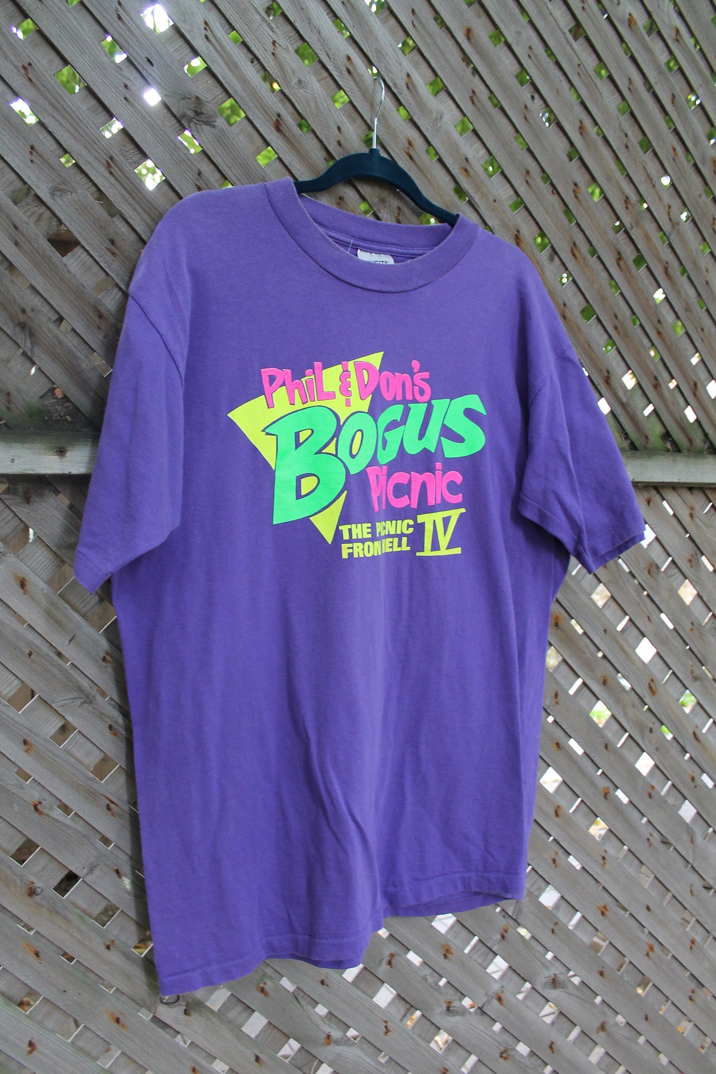 Vintage 1990s Phil and Don's Bogus Picnic T Shirt / The Picnic From Hell / Single Stitch / Graphic Tee / Made In USA / 90s Shirt