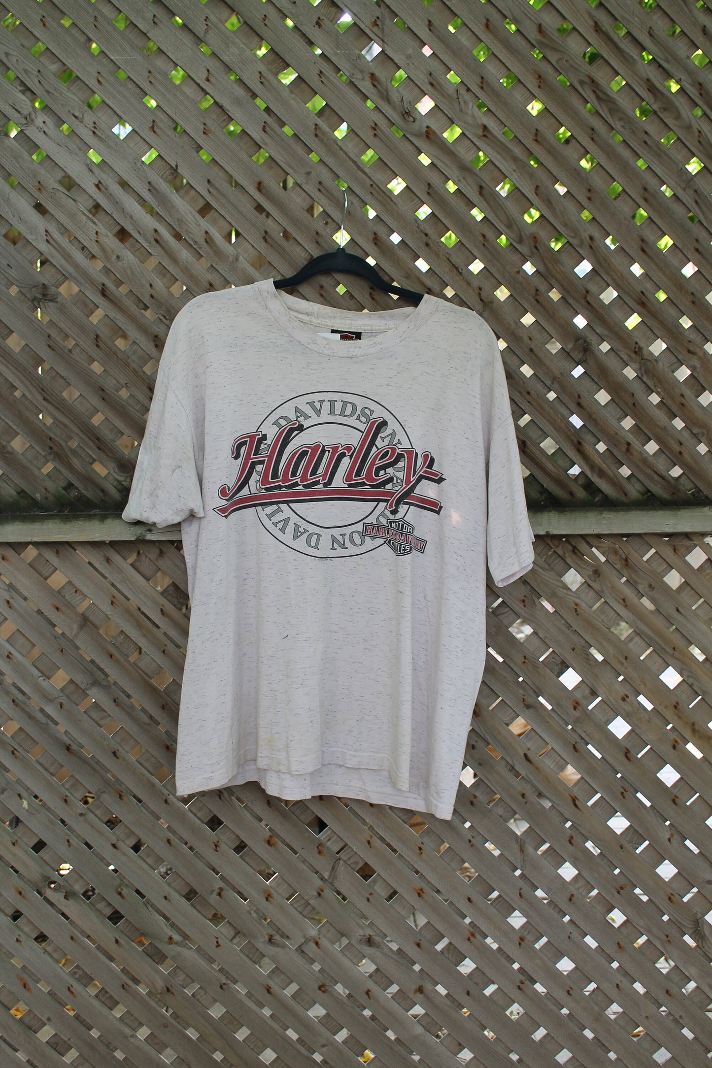 Vintage 1992 Harley Davidson Motorcycles T Shirt / Motorcycle Biker / Single Stitch / Made In USA / 80s / 90s Vintage