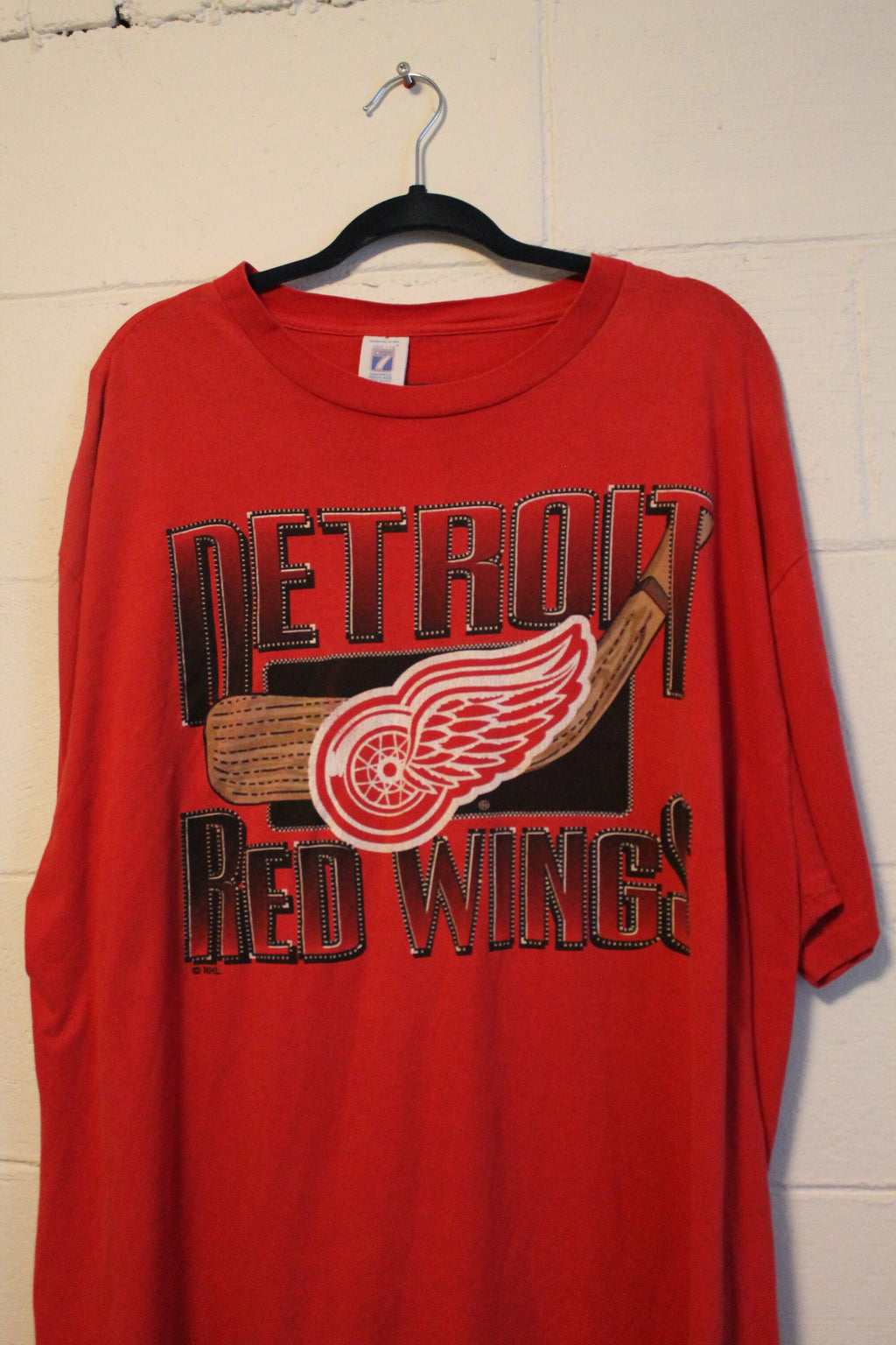 Vintage 1990s Detroit Red Wings NHL Logo 7 T Shirt
