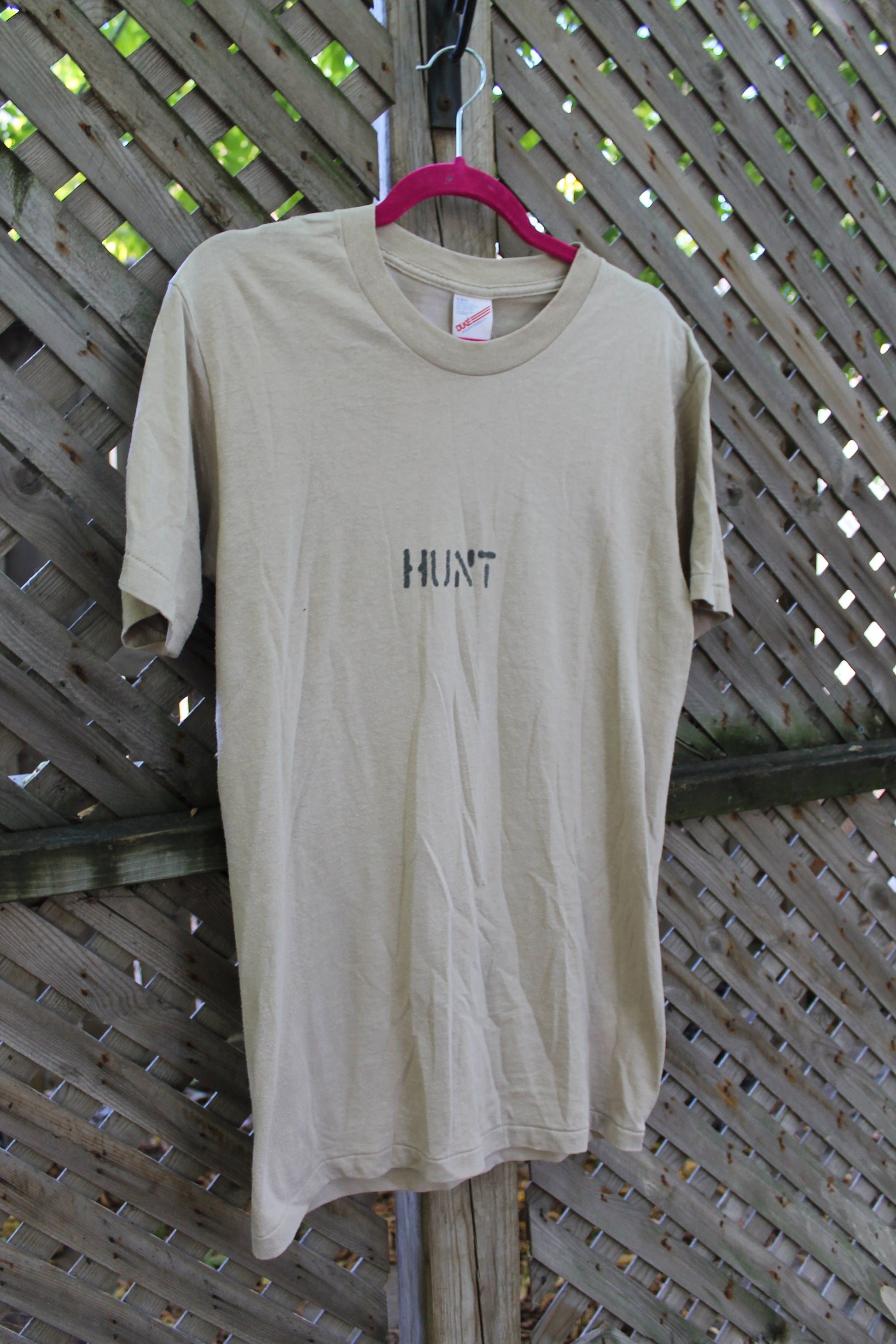 Vintage 1980s Hunt Spell Out Graphic T-Shirt