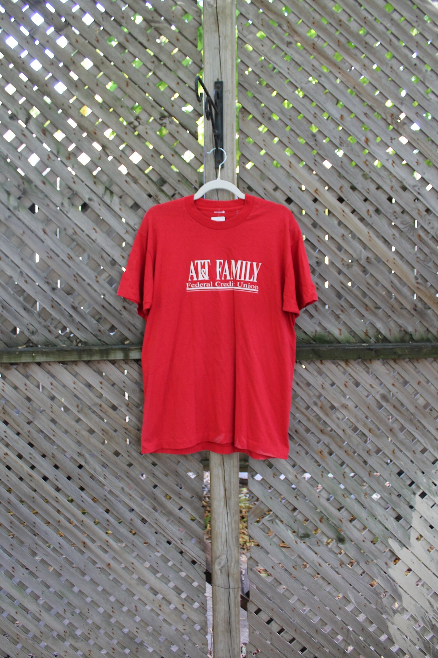 Vintage 1990s AT&T Family Federal Credit Union T Shirt / Graphic T-Shirt / 80s / 90s / Single Stitch